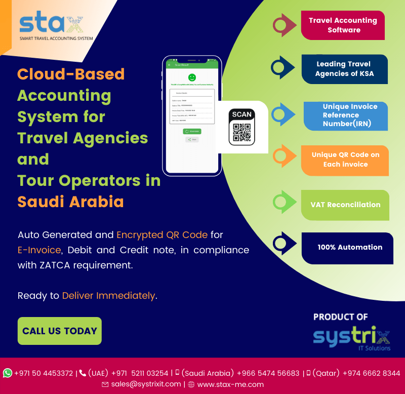 Accounting system with QR Code for Saudi Arabia